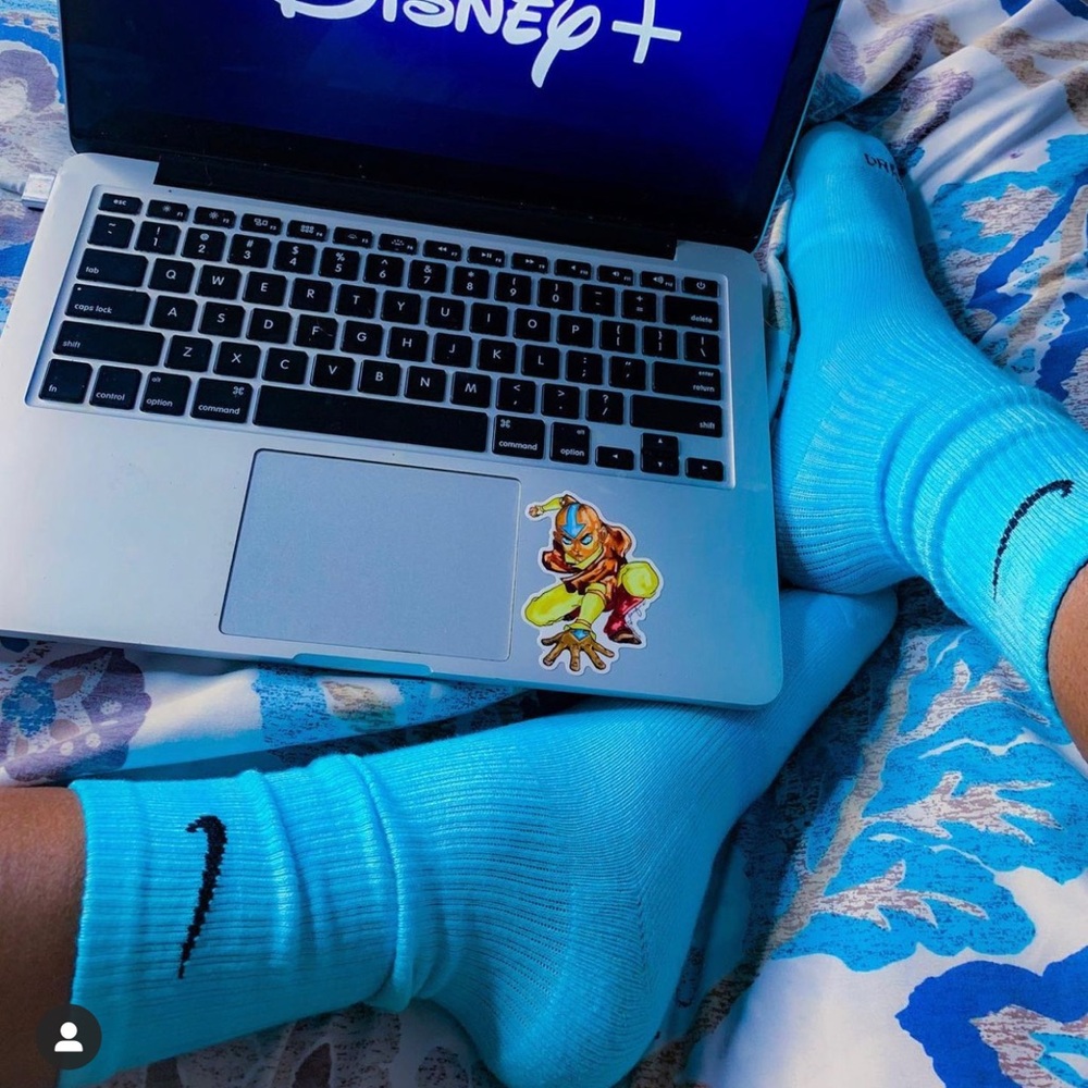 Nike Everyday Custom Aquamarine Crew Socks